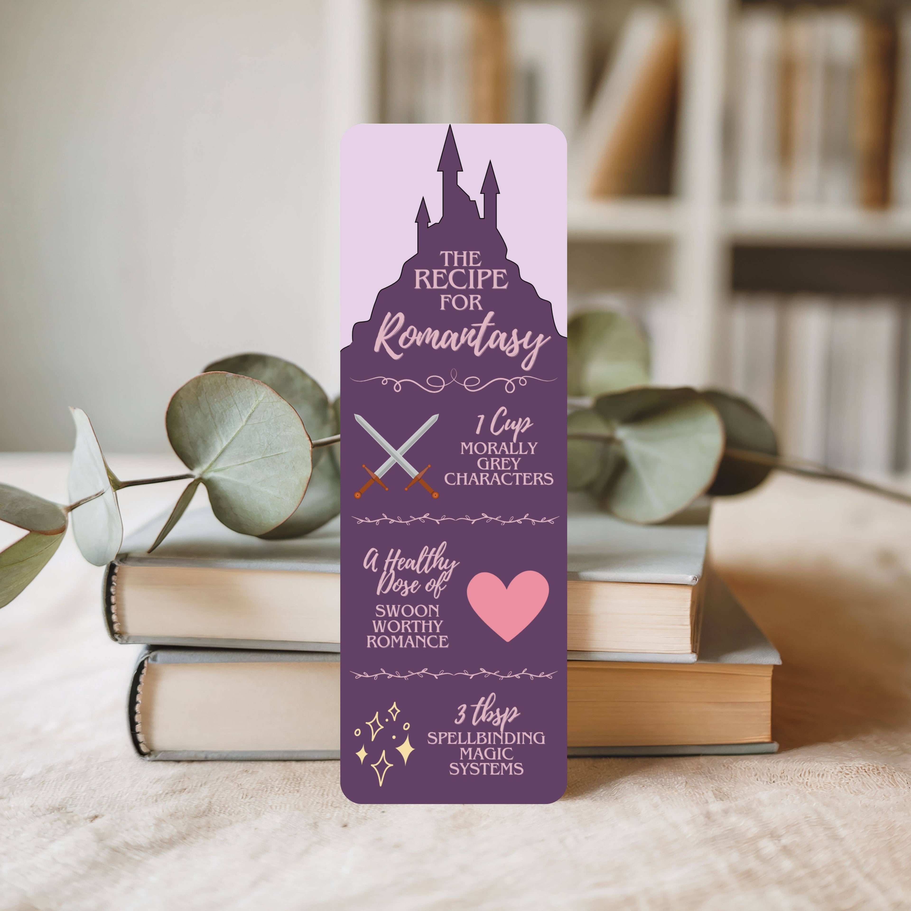Romantasy Recipe Bookmark